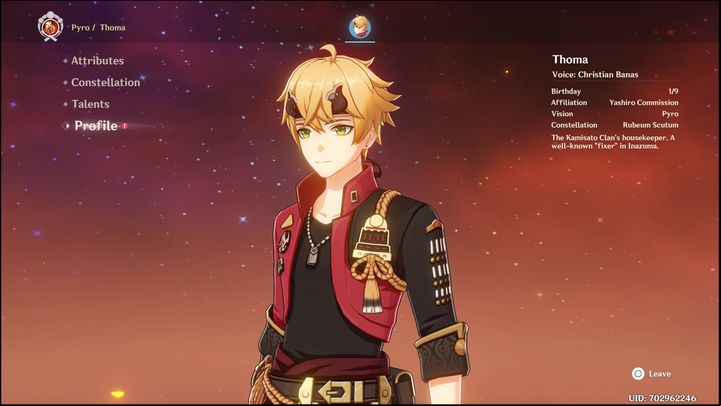 In the case of weapons for Thoma as , it is worth investing in Skyward Spine provided you have it - Genshin Impact: Thoma - best builds (Pyro) - Pyro - Genshin Impact Guide