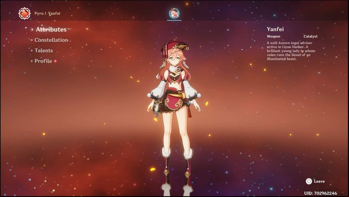 Yanfei is a four-star Pyro who fights with a Catalyst - Genshin Impact: Yanfei - best build (Pyro) - Pyro - Genshin Impact Guide