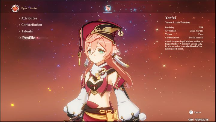 The Widsith, a much more accessible weapon, is a four-star Catalyst, which increases the base ATK and CRIT DMG - Genshin Impact: Yanfei - best build (Pyro) - Pyro - Genshin Impact Guide