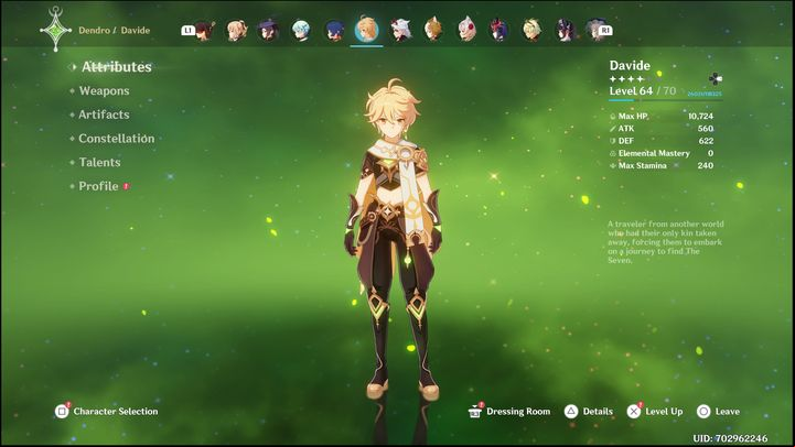 The main weapon for the Traveler should be Freedom-Sworn - Genshin Impact: Traveler - best builds (Dendro) - Dendro - Genshin Impact Guide