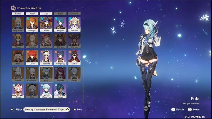 Eula is a 5-star character representing the Cryo element and fighting with a Claymore - Genshin Impact: Eula (Cryo) - best builds - Cryo - Genshin Impact Guide