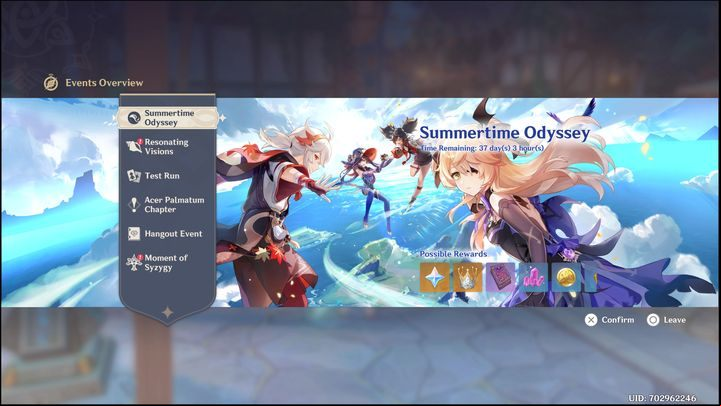 Summertime Odyssey is a summer event that will last about 40 days from day one - Genshin Impact: Summertime Odyssey (event) - walkthrough - Events - Genshin Impact Guide