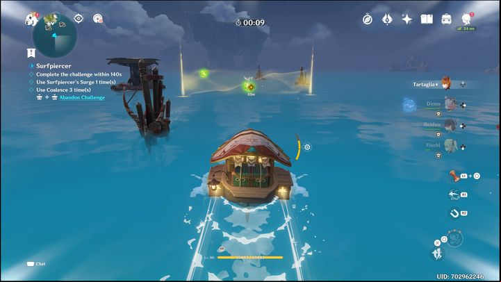 Your task in each of the challenges will be to swim through the golden gates, all the way to the finish line, while collecting green orbs, i - Genshin Impact: Summertime Odyssey (event) - walkthrough - Events - Genshin Impact Guide