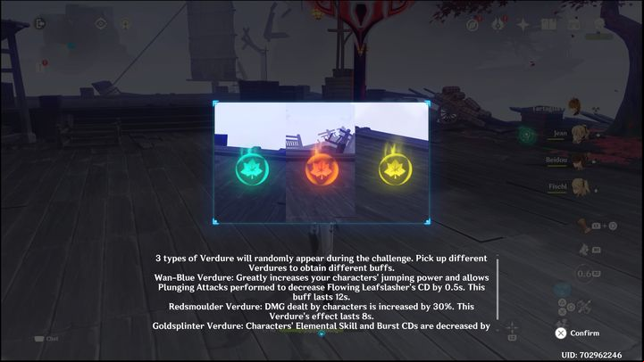 In addition, three types of seals will appear, which, when raised, will give a different effect - Genshin Impact: Summertime Odyssey (event) - walkthrough - Events - Genshin Impact Guide