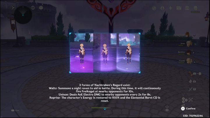 The darkest purple circle will call Oz for help, who will attack other enemies - Genshin Impact: Summertime Odyssey (event) - walkthrough - Events - Genshin Impact Guide