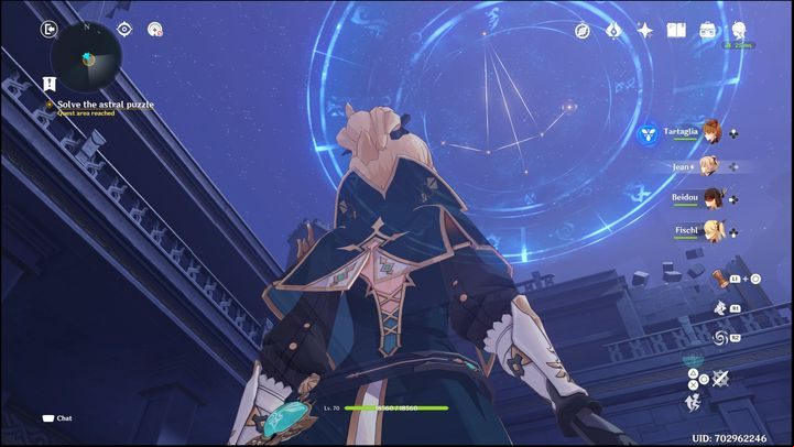 You will see another constellation in the sky, which you have to recreate using the mechanisms - Genshin Impact: Summertime Odyssey (event) - walkthrough - Events - Genshin Impact Guide