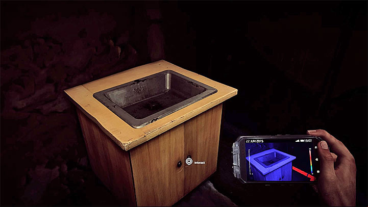 Finally, you must return to the ground floor and look at the sink presented in the picture - Exploration of building C | Black | Walkthrough - Black - Get Even Game Guide