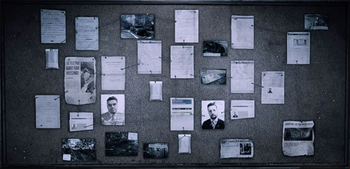 The evidence board for The Victim is shown on the screenshot above - The Victim | Hidden memories - Hidden memories - Get Even Game Guide