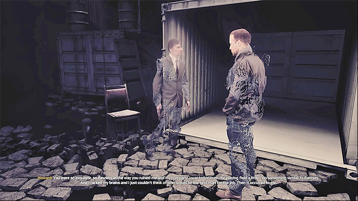 Once you get to a new location, proceed forward and teleport yourself to a warp by the locked door - Howard_meeting files | Red | Walkthrough - Red - Get Even Game Guide