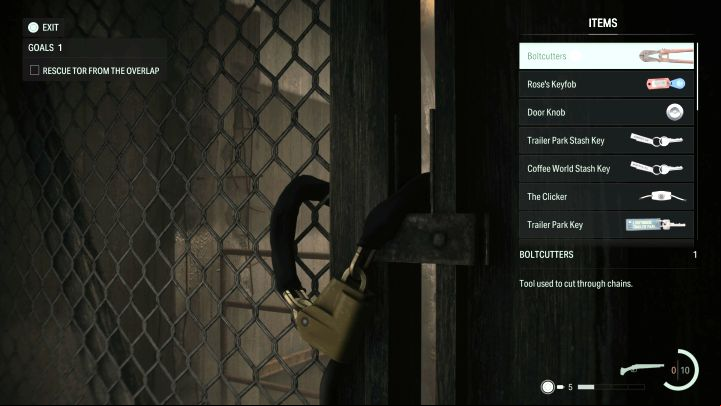 9 - Alan Wake 2: Where to find Bolt Cutters? - Unique items - Alan Wake 2 Guide