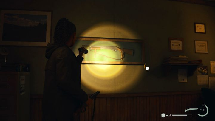 4 - Alan Wake 2: Pump shotgun code in Sheriffs station - Unique items - Alan Wake 2 Guide