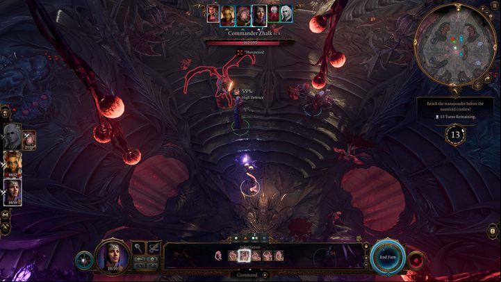 If Shadowheart has prepared a Command spell before the fight, you can make the fight much easier by casting Command on Commander Zhalk - Baldurs Gate 3: Escape the Nautiloid walkthrough - Prologue - Baldurs Gate 3 Guide, Walkthrough