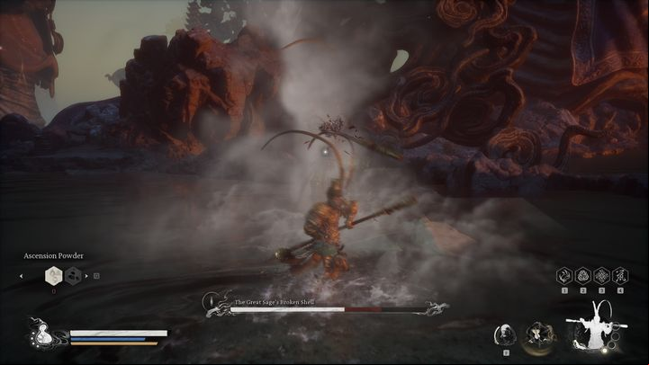 Using the Plantain Fan is the key to victory - Black Myth Wukong: How to defeat the final boss Great Sages Broken Shell? - Chapter 6 - Black Myth Wukong Guide