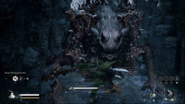 The fight with the Gray-Bronze Cart is very similar to the battle with the previous boss - Black Myth Wukong: How to defeat the Five Element Carts boss? - Chapter 5 - Black Myth Wukong Guide