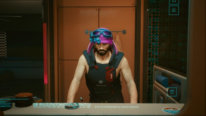 Another useful object is the mirror located in the bathroom - Cyberpunk 2077: Vs Apartment - Basics - Cyberpunk 2077 Guide