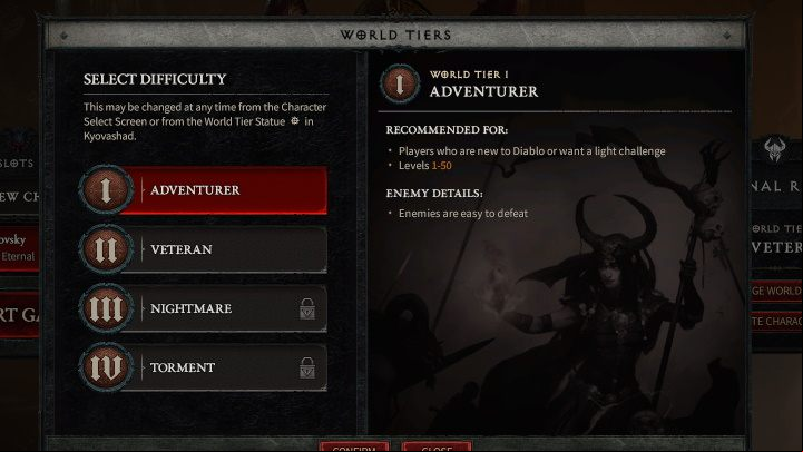 Before the 6th season debuted, the difficulty levels had been based on the so-called world tiers - Diablo 4: Difficulty levels, World Tiers - Basics - Diablo 4 Guide