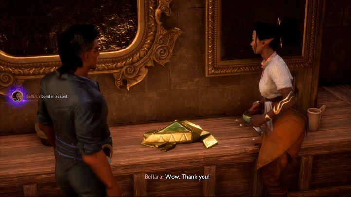 The main purpose of gifts in Dragon Age Veilguard is to increase your bond with a given character - Dragon Age Veilguard: What are gifts and what are they used for? - Exploration and characters - Dragon Age Veilguard Guide