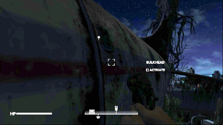 Finish crossing the footbridges and rooftops to the place where the plane wreck is - Fallout London: Where to find Archie in Rotherhithe (Lands of the Seraph quest)? - Transition description - Fallout London Guide