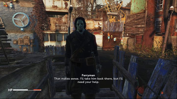 Return to the Ferryman - Fallout London: Where to find Archie in Rotherhithe (Lands of the Seraph quest)? - Transition description - Fallout London Guide