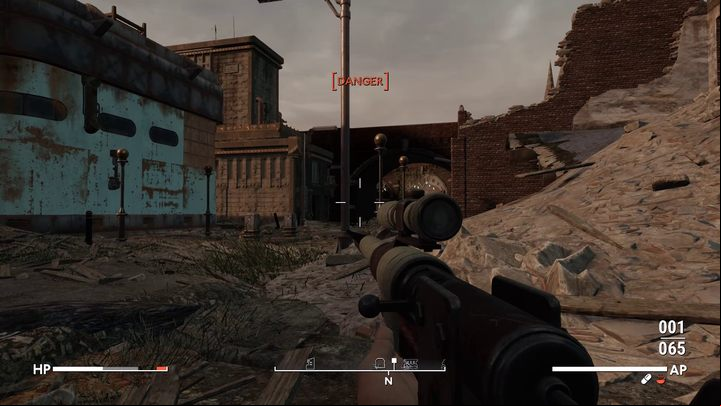 The road to the still operational London Bridge leads through the city's narrow streets - Fallout London: Where to find Archie in Rotherhithe (Lands of the Seraph quest)? - Transition description - Fallout London Guide