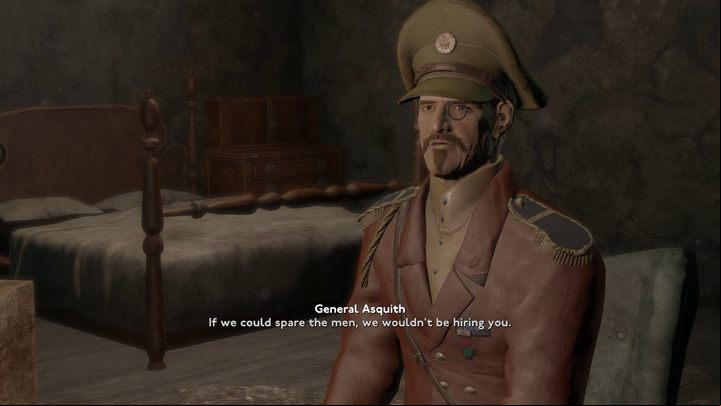 The military will agree to lend you a mask if, in return, you eliminate the bandits at the Bank of England - Fallout London: How to get to Angel Lab? - Transition description - Fallout London Guide