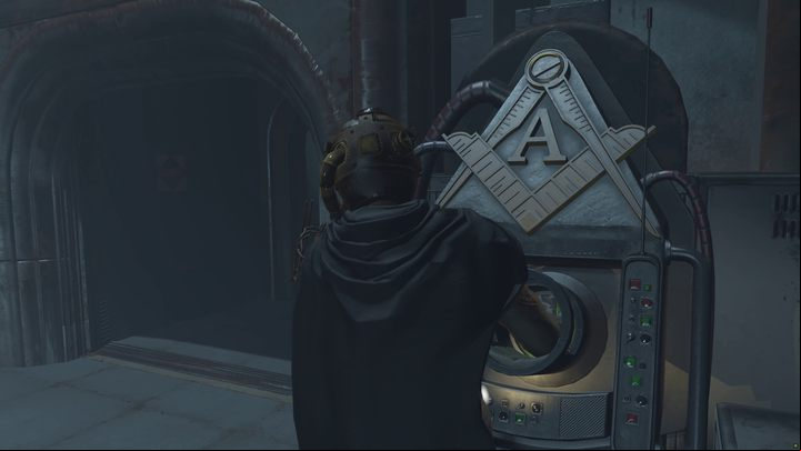 Once you have visited all the rooms, go to the one with the stairs - Fallout London: How to get to Angel Lab? - Transition description - Fallout London Guide