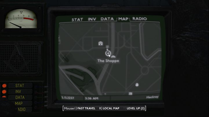 Your next stop will be the Hackney district, which you have already had the opportunity to visit during the Heavenslayer mission - Fallout London: How to get leader letters? - Transition description - Fallout London Guide