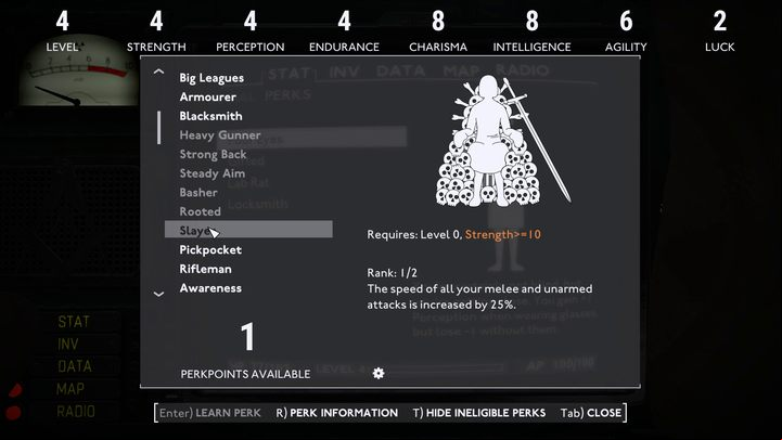 Requirements: Level 0, Strength > - Fallout London: Best perks - Basics - Fallout London Guide