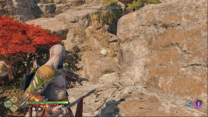 To reach the other half, you must destroy the barricade made of rocks, and for this you need the Draupnir spear - read the How to unlock the spear - God of War Ragnarok: Casualties of War - walkthrough - Favors - Vanaheim - God of War Ragnarok Guide