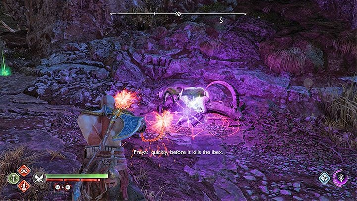 You can begin this favour during nighttime (use the Celestial Altar to change the time of the day) - God of War Ragnarok: The Plains, Vanaheim - secrets, collectibles - Vanaheim - God of War Ragnarok Guide