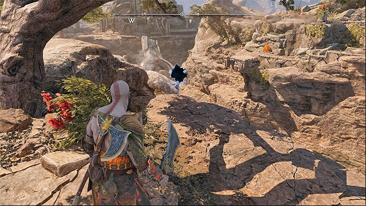 Rift #1 is located northwest of the dwarven store and Mystic Gateway - you can access it from the east (along the way you'll unlock a shortcut in the nearby ruins) - God of War Ragnarok: The Plains, Vanaheim - secrets, collectibles - Vanaheim - God of War Ragnarok Guide