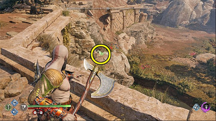 This raven is on the rocks in the north-western part of the region - God of War Ragnarok: The Plains, Vanaheim - secrets, collectibles - Vanaheim - God of War Ragnarok Guide