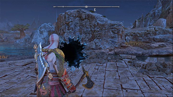 This one requires you to travel to the island in the southwestern part of the region, and this is only possible after the dam is opened - once that is done, you can take a boat and travel to the island dock - God of War Ragnarok: The Plains, Vanaheim - secrets, collectibles - Vanaheim - God of War Ragnarok Guide