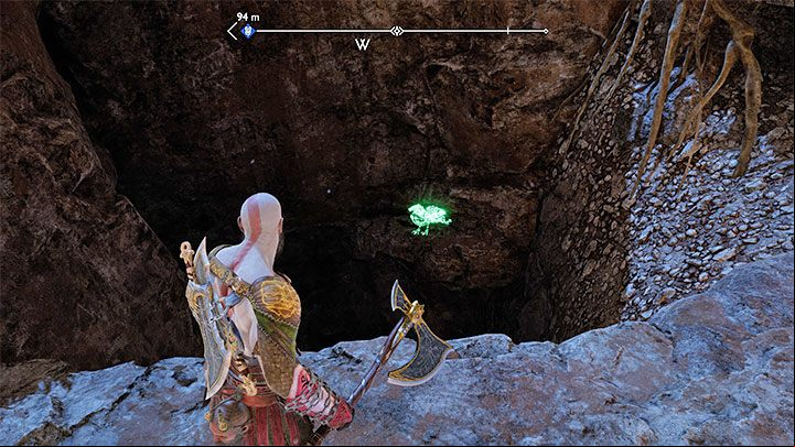 Raven #3 is on a lower level in the north-western part of the region - God of War Ragnarok: The Plains, Vanaheim - secrets, collectibles - Vanaheim - God of War Ragnarok Guide