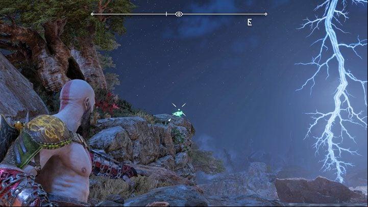 This raven is on a remote rock in the north-western part of the region - God of War Ragnarok: The Plains, Vanaheim - secrets, collectibles - Vanaheim - God of War Ragnarok Guide
