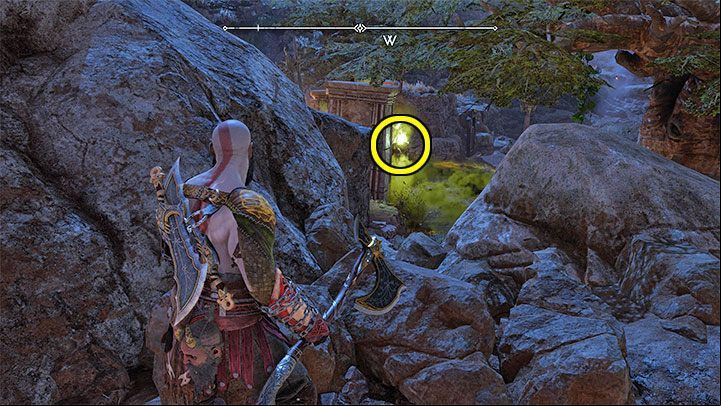 This rune board is in a locked north-western part of the region - God of War Ragnarok: The Plains, Vanaheim - secrets, collectibles - Vanaheim - God of War Ragnarok Guide