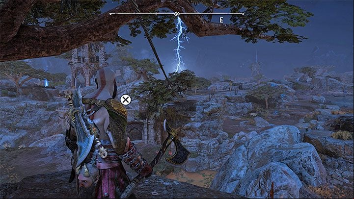 Getting to this secret is a little problematic - it is on a higher shelf in the western part of The Plains and finding a climbing spot is difficult - God of War Ragnarok: The Plains, Vanaheim - secrets, collectibles - Vanaheim - God of War Ragnarok Guide