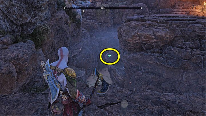 This raven is on the rocks in the north-western part of the region - here you'll find large caves in which Kratos can grab upper hitches - God of War Ragnarok: The Plains, Vanaheim - secrets, collectibles - Vanaheim - God of War Ragnarok Guide