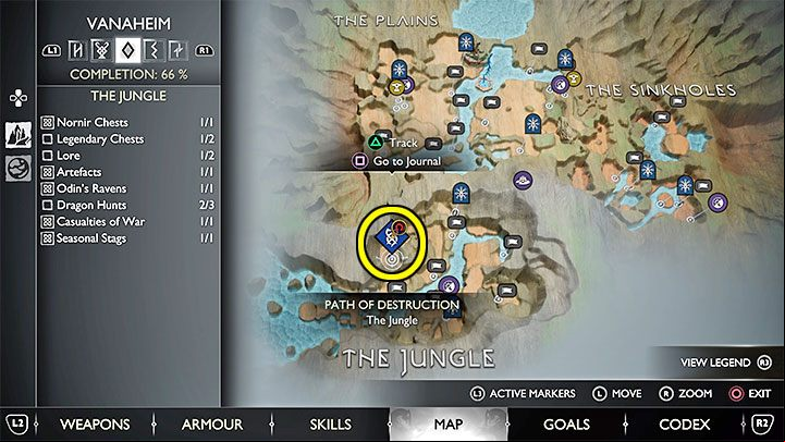 1 - God of War Ragnarok: How to lure the drake in Vanaheim (Path of Destruction favour)? - Exploration - God of War Ragnarok Guide