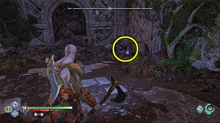 This artifact is obtainable at nighttime - God of War Ragnarok: The Jungle, Vanaheim - secrets, collectibles - Vanaheim - God of War Ragnarok Guide