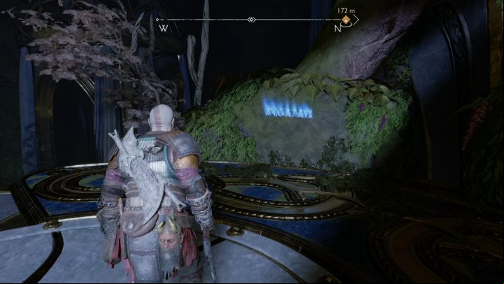 The inscription is written on stone - God of War Ragnarok: Temple of Light, Alfheim - secrets, collectibles - Alfheim - God of War Ragnarok Guide