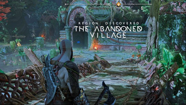 The Abandoned Village is one of the regions in Vanaheim - it is in the northeastern part of the main area of this world - God of War Ragnarok: Returning to the Abandoned Village in Vanaheim - Completing 100% of maps - God of War Ragnarok Guide