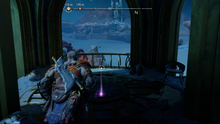 Go around the tower and climb the wall to the top - God of War Ragnarok: The Forbidden Sands, Alfheim - secrets, collectibles - Alfheim - God of War Ragnarok Guide