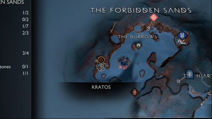 17 - God of War Ragnarok: The Forbidden Sands, Alfheim - secrets, collectibles - Alfheim - God of War Ragnarok Guide