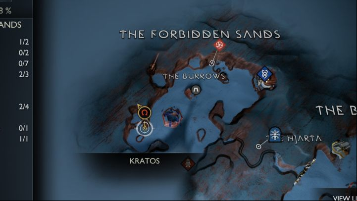 18 - God of War Ragnarok: The Forbidden Sands, Alfheim - secrets, collectibles - Alfheim - God of War Ragnarok Guide