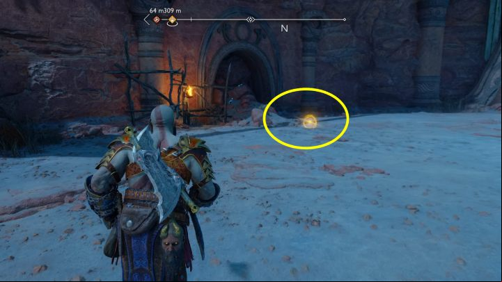 To find the treasure you will need a map, which you will find in the Elven Sanctuary in the Forbidden Sands - go to the description of the Lore #5 secret, found in the same region and described earlier on the page - God of War Ragnarok: The Forbidden Sands, Alfheim - secrets, collectibles - Alfheim - God of War Ragnarok Guide