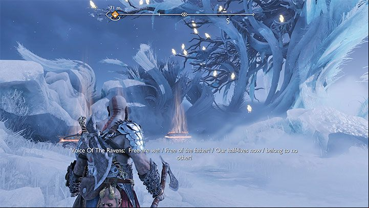 Niflheim is home to an optional area tied to the Raven Tree - God of War Ragnarok: Interactive map - Niflheim - Interactive maps - God of War Ragnarok Guide
