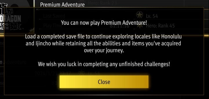 1 - Infinite Wealth: Adventure Mode - endgame phase - Basics - Like a Dragon Infinite Wealth Guide