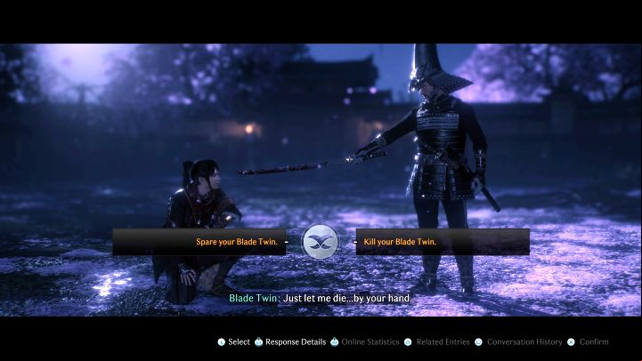 After winning the last battle against the Blade Twin, you can make a final decision - Rise of the Ronin: Are there different endings? - Choices - Rise of the Ronin Guide
