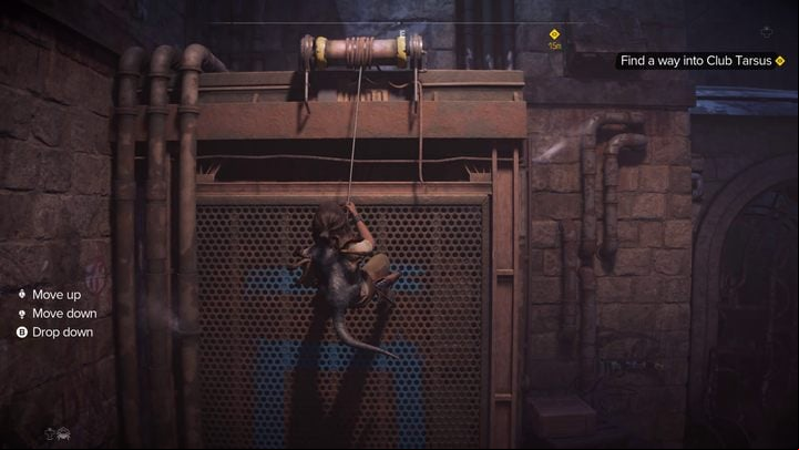 Once inside, approach the metal structure on the left - Star Wars Outlaws: Beginnings - walkthrough - Canto Bight - Star Wars Outlaws Guide